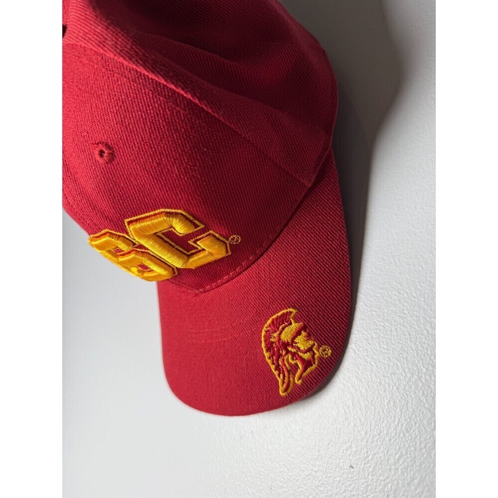 USC Trojans Red Gold Embroidered Fitted Officially Licensed Hat Size 7 Inches - Picture 8 of 10